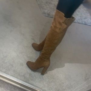 New Aldo knee-high suede boots